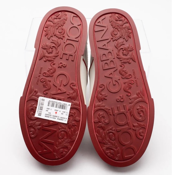 DOLCE & GABBANA Leather Sneakers EU29 Two Tone Made in Italy - Picture 3 of 9